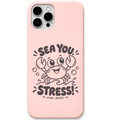 Sea You Stress Puri Mood – Engraved Pastel Silicone Phone Cover