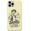 Samal Plan Mera Chill Tumhara engraved pastel silicone phone cover in Lemon Yellow