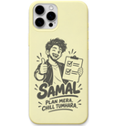Samal Plan Mera Chill Tumhara engraved pastel silicone phone cover in Lemon Yellow