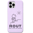 Rout Big Dreams engraved pastel silicone phone cover in Lavender