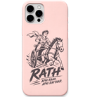 Rath Apni Raah Apni Raftaar engraved pastel silicone phone cover in Blush Pink