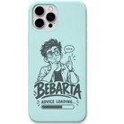 Bebarta Advice Loading engraved pastel silicone phone cover in Mint Green