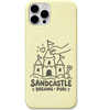 Sandcastle Dreams Puri engraved pastel silicone phone cover in Lemon Yellow