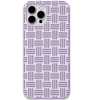 Desi Weave engraved silicone phone cover in Lavender