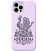 Odisha in Every Stroke Peacock engraved pastel silicone phone cover in Lavender