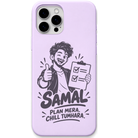Samal Plan Mera Chill Tumhara engraved pastel silicone phone cover in Lavender