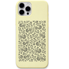 Pattachitra Birdsong engraved pastel silicone phone cover in Lemon Yellow