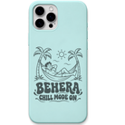 Behera Chill Mode engraved pastel silicone phone cover in Mint Green