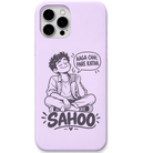 Sahoo Chai Pare Katha engraved pastel silicone phone cover in Lavender