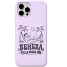 Behera Chill Mode engraved pastel silicone phone cover in Lavender
