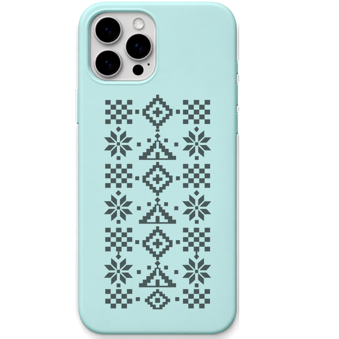 Pasapali Pulse engraved pastel silicone phone cover in Mint Green