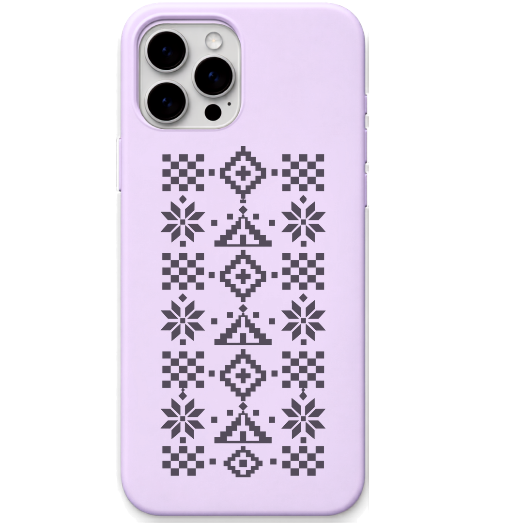 Pasapali Pulse engraved pastel silicone phone cover in Lavender