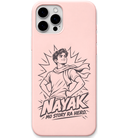 Nayak Story Hero engraved pastel silicone phone cover in Blush Pink