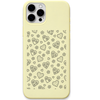 Daisy Love Hearts daisy heart pattern engraved pastel silicone phone cover in Lemon Yellow