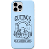 Cuttack Old School Soul engraved pastel silicone phone cover in Sky Blue