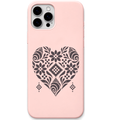 Woven Heart – Engraved Pastel Silicone Phone Cover