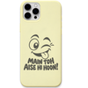 Main Toh Aise Hi Hoon winking face hinglish meme engraved pastel silicone phone cover in Lemon Yellow