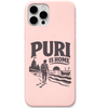 Puri Is Home Beach Walker engraved pastel silicone phone cover in Blush Pink