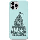 Bada Danda Big Feelings engraved pastel silicone phone cover in Mint Green