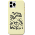 Tension Chhada Beach Chala engraved pastel silicone phone cover in Lemon Yellow