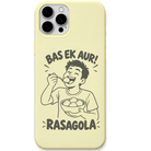 Bas Ek Aur Rasagola engraved pastel silicone phone cover in Lemon Yellow