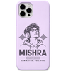 Mishra Silent Mode engraved pastel silicone phone cover in Lavender