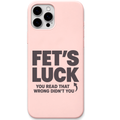 Fet's Luck – Engraved Pastel Silicone Phone Cover