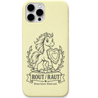 Rout Raut Brave Heart Kind Soul engraved pastel silicone phone cover in Lemon Yellow