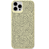 Petal Whirl engraved silicone phone cover in Lemon Yellow