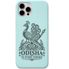 Odisha in Every Stroke Peacock engraved pastel silicone phone cover in Mint Green