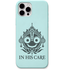 Jagannath In His Care engraved pastel silicone phone cover in Mint Green