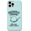 Rasagola Premi engraved pastel silicone phone cover in Mint Green