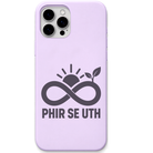 Phir Se Uth motivational infinity engraved pastel silicone phone cover in Lavender
