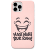 Hasi Nahi Ruk Rahi laughing face hinglish meme engraved pastel silicone phone cover in Blush Pink