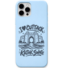 I Love Cuttack Katak Swag engraved pastel silicone phone cover in Sky Blue