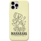 Maharana Creating My Own Story engraved pastel silicone phone cover in Lemon Yellow