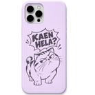 Kaen Hela engraved pastel silicone phone cover in Lavender