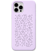 Bunny Daydreams cute bunny pattern engraved pastel silicone phone cover in Lavender