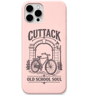 Cuttack Old School Soul engraved pastel silicone phone cover in Blush Pink