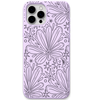 Cosmic Bloom engraved silicone phone cover in Lavender