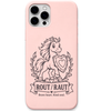 Rout Raut Brave Heart Kind Soul engraved pastel silicone phone cover in Blush Pink
