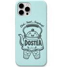 DosTEA Chai Yaar Gupshup tea friendship meme engraved silicone phone cover in Mint Green