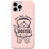 DosTEA Chai Yaar Gupshup tea friendship meme engraved silicone phone cover in Blush Pink