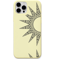Mandala Sunburst – Engraved Pastel Silicone Phone Cover