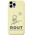 Rout Big Dreams engraved pastel silicone phone cover in Lemon Yellow