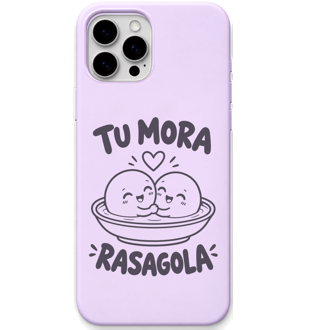 Tu Mora Rasagola engraved pastel silicone phone cover in Lavender