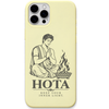 Hota Keep Your Inner Light engraved pastel silicone phone cover in Lemon Yellow
