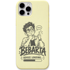 Bebarta Advice Loading engraved pastel silicone phone cover in Lemon Yellow
