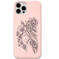 Floral Muse – Engraved Pastel Silicone Phone Cover
