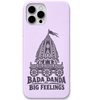 Bada Danda Big Feelings engraved pastel silicone phone cover in Lavender